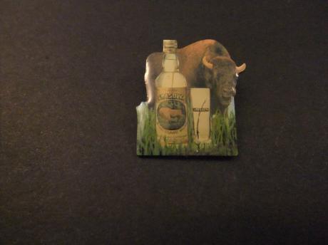 Grasovka Bison Brand Poolse vodka ( fles met glas)